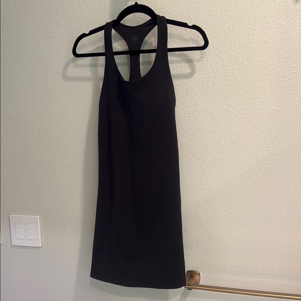 ALO Yoga Black Tennis Dress